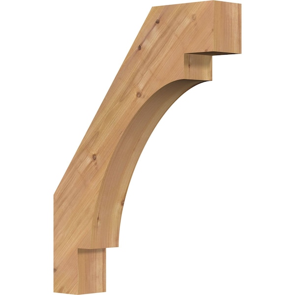 Ekena Millwork 3 1/2"W x 18"D x 24"H Merced Smooth Knee Brace, Western Red Cedar BRC04X18X24MRC00SWR - main